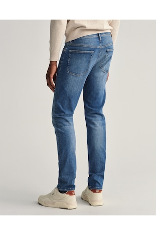 Gant Erkek Mavi Extra Slim Fit Jean Pantolon Düz 1000178 Mavi