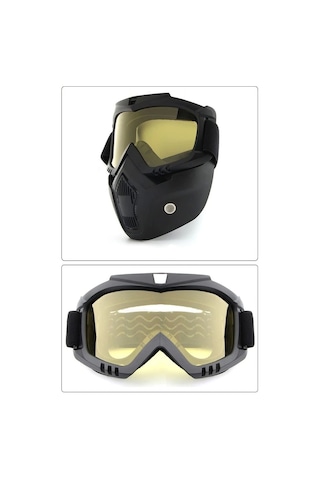 Jet Kask Maskesi Aynalı Gold