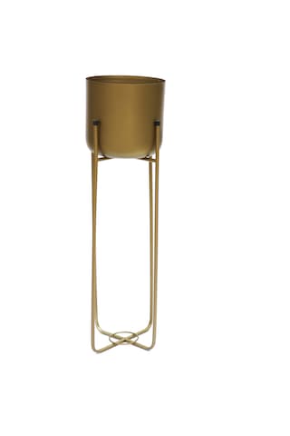 Superbia Metal Ayaklı Saksı Büyük Boy Sarı