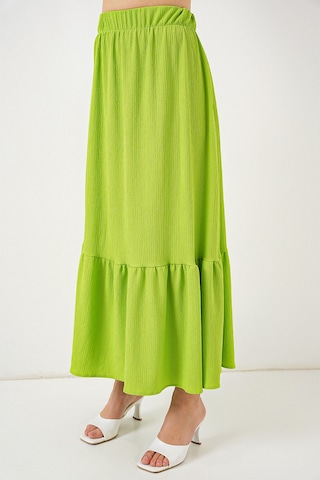 1886 Uzun Örme Etek - E.yeşil Yeşil