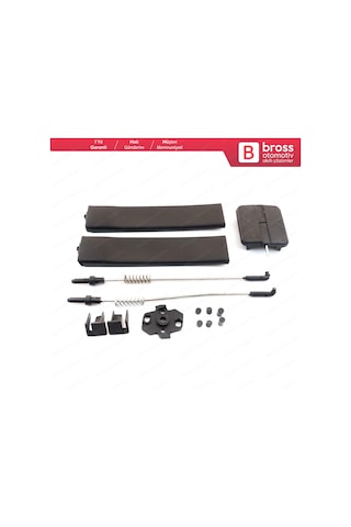 Vw Caddy Mk3 için Yan Sürgülü Cam Tamir Seti 2k0847781b N11.19350
