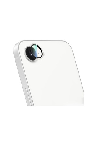 Apple Uyumlu iPhone 16e Caseworld Alloy Serisi Oleofobik Anti Reflective Kamera Lens Koruyucu Şeffaf