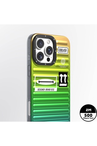 Apple iPhone 16 Pro Max Uyumlu Kılıf Youngkit The Secret Color Serisi Kapak Yeşil