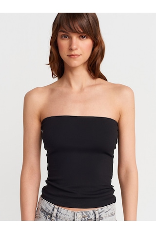 Dilvin 21103 Straplez Top-siyah Siyah