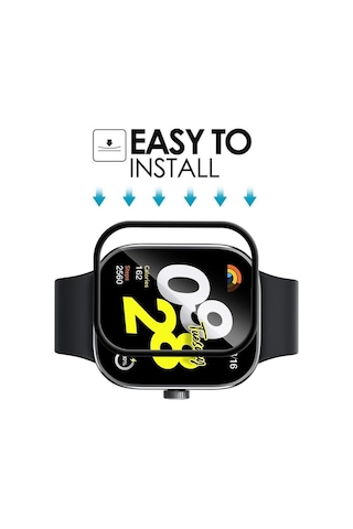 Xiaomi Redmi Watch 4 Uyumlu Tam Kaplayan Nano Cam Ekran Koruyucu
