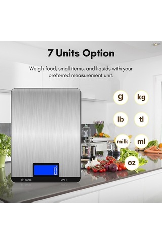 Maoyaya Tartısı Tartısı Tartı Siyah Seçeneği Şarjlı Pişirme Paslanmaz Ölçüm Mutfak Mutfak Lcd İçin Hassas Ekran Dokunmatik Dijital Dijital Dijital Çelik Butonlar Birim 7 3g/0.1oz 10kg/22lb Qo Siyah