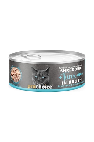 Deluxe Shredded, Tahılsız, Hipoalerjenik, Tiftiklenmiş Tuna Balıklı Yaş Kedi Maması, 70 G