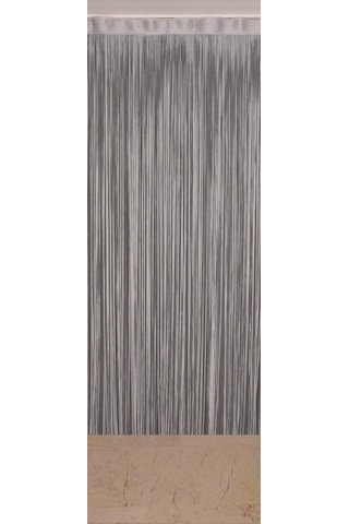 Düz İp Gri Rustik En 100 Cm Boy 210 Cm Hazır İp Perde Gri