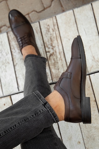 Daxtors D00226 Günlük Ortopedik Hakiki Deri Erkek Klasik Ayakkabı 001