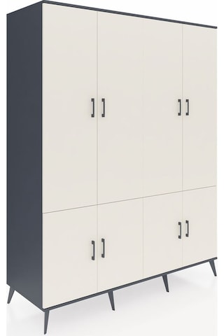 Kronos Gardrop 10 Raflı 8 Kapaklı 176x59x221 Antrasit-aytaşı/antrasit Aytaşı/antrasit