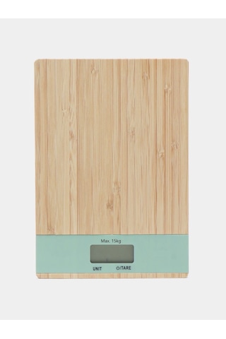 Ahşap Lüks Dijital Ekranlı 15 Kg 1 Gr Çok Şık Hassas Elektronik Mutfak Terazisi