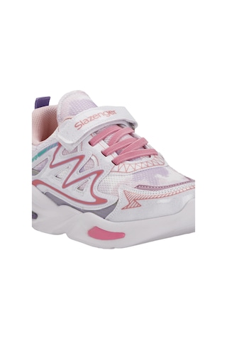 Slazenger KYRIE Çocuk Cırt Cırtlı Beyaz / Pembe Günlük Spor Ayakkabısı