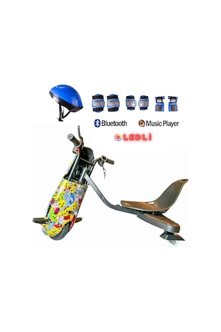 Citymate Drift Car Elektrikli Kaykay Bluetooth Dirift Kar Hoverboard Scooter Koruma Ekipmanı Hediye