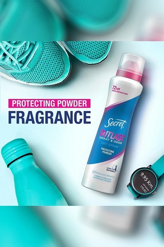Secret Outlast Protecting Powder Antiperspirant Kuru Sprey Deodorant 116gr