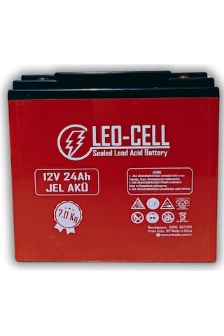 Leo-cell 6'lı 12v 24 Ah Japon Teknolojisi 7 Kg Elektrikli Motorsiklet Aküsü 2024 Üretimi