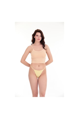 Sensu Kadın Ipli Brazilian Tanga 7'li Külot Set Karışık Renkler Kts3022 Model-5 Model5