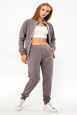 Trendhill Vizon Kadın İkiiplik Büyük Beden Eşofman Takım Edy5532v Vizon