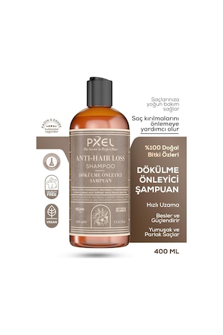 Saç Dökülme Karşıtı Şampuan 400 Ml Bitkisel Özlü, Kafein Ve Biotin Destekli İncelen Ve Zayıflayan Saçlar İçin Güçlendirici Vegan Şampuan Kadın Ve Erkek Kullanımına Uygun