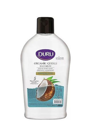 Duru Sıvı Sabun Organik İçerikli Hindistan Cevizi 1500 Ml X 3 Adet