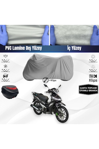 Kuba Easy Pro 50 Motosiklet Brandası Çanta Topcase Uyumlu Motor Branda