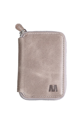 Mft Leather Hakiki Deri Unisex Fermuarlı Cüzdan Lotus 1616 Tiguan Gri