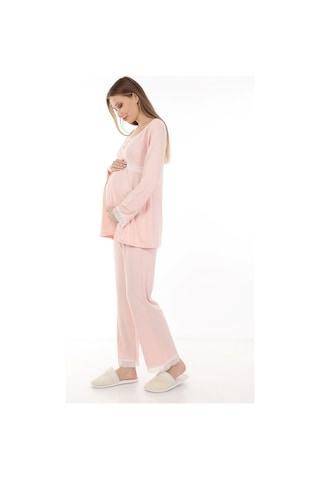Luvmabelly Myra9700 Hamile Pijama Takımı -pembe-pembe