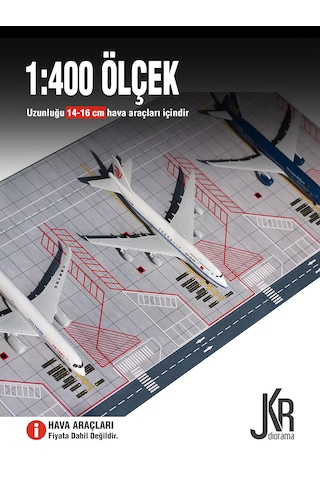 1/400 Ölçek Uçaklar İçin Premium Havaalanı & Pist Diorama Zemini 20 30 Cm - 1 Parça