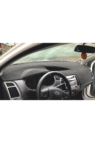 2008-2014 Modellerine Uygun Hyundai I20 Torpido Koruma Halısı Kenar Renk Siyah