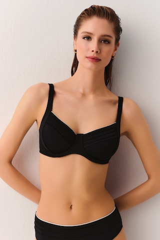 Suwen Biyeli Balenli Toparlayıcı Bikini Üst Sbn25994012 Siyah