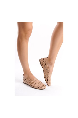Mubiano Hakiki Deri Collection Kadın Babet Nude -mcrgn8034-n Ten