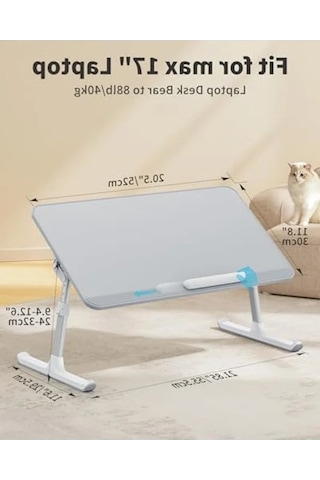 Ayarlanabilir Laptop Standı, 17 İnç Uyumlu, Taşınabilir Tasarım
