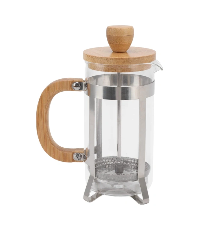 Ahşap Detaylı 600 Ml Cam French Press Diğer