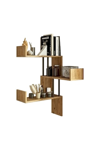 Robinhome Robin Home Atlantis Köşe Duvar Rafı Kitaplık As17-A