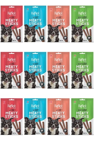 Meaty Sticks 4 Çeşit Karma Köpek Ödül Maması Seti 3x11gr 12 Paket