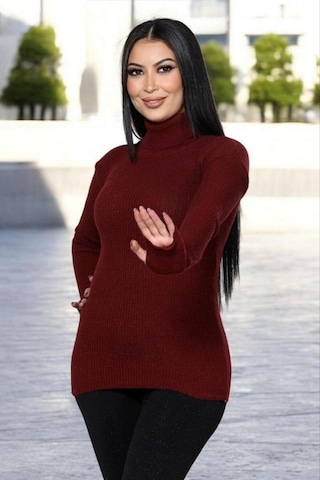 Aldaıyr Balıkçı Yaka Fitilli Parmak Geçmeli Kol Detay Kazak Mavi
