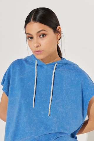 Lee Regular Fit Normal Kesim %100 Pamuk Mavi Kadın Kolsuz Kol Kapüşonlu Sweatshirt L231320400 Mavi