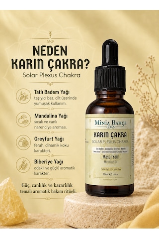 Minia Bahçe Karın Çakra Masaj Yağı 30 ML