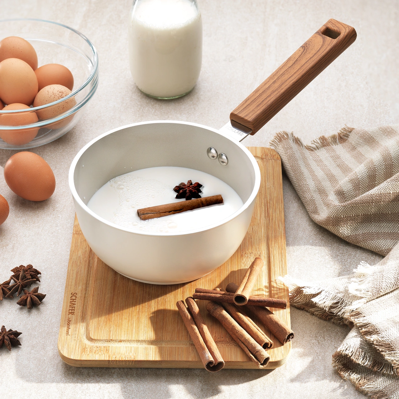 Schafer Ceramoni Seramik Sütlük 16 Cm-krem Krem