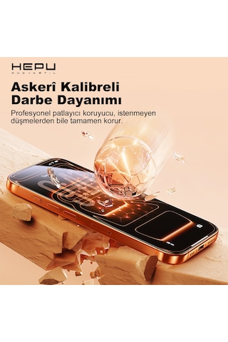 HEPU ARMOR Series Clear HD Cam Ekran Koruyucu – iPhone 14 Pro Uyumlu