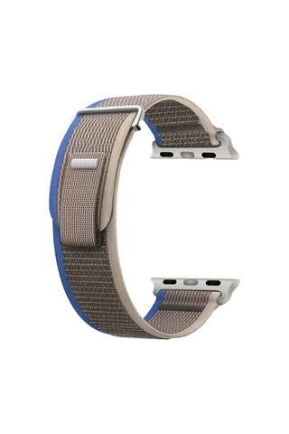 Piili Apple Watch Uyumlu 42 - 44 - 45 - 46 - 49 Mm Urban Active Kayış Gri - Mavi Apple Watch Uyumlu Kayışı Gri