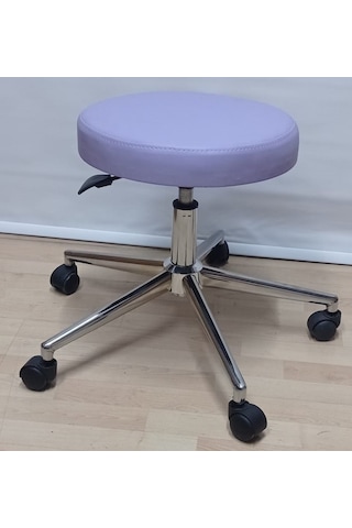 Dönerli Tabure Hekim Taburesi Metal Yıldız Ayaklı