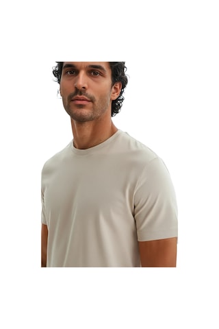 Ar-ma Erkek Regular Fit Pamuk Süprem Basic Bisiklet Yaka Tişört Y31344408002 Bej XL