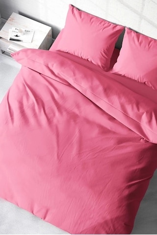 Nivemeshome Şeker Pembe %100 Pamuk Çift Kişilik Nevresimtakımı Pembe