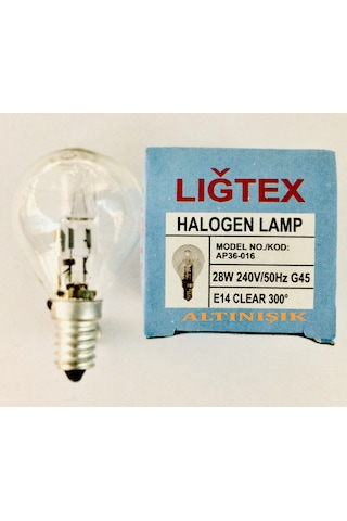Fırın Ampul Ince Duy E14 28W 300 Derece Isıya Dayanır Fırın Ampul
