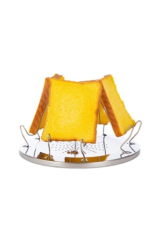 Fortunelane Katlanır Paslanmaz Çelik Ekmek Kızartma Makinesi - 4 Dilim, Hızlı