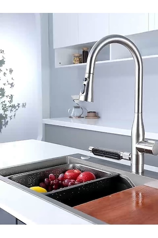 Akıllı Eviye Ve Spiralli Batarya Seti Ss304 75x45x22cm T.410
