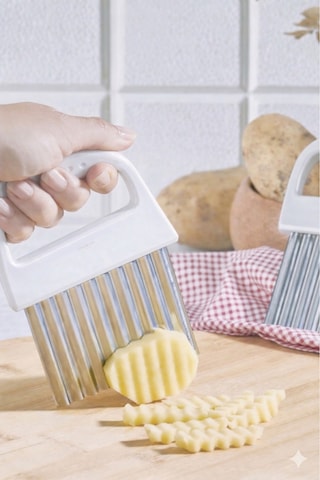 Pratik Patates Meyve Sebze Doğrama Dilimleme Cips Bıçağı Renkli