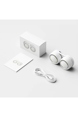 Eller Serbest Boyun Fanı Usb Şarj Edilebilir Giyilebilir 8627 Gümüş