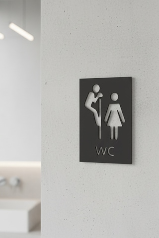 Wc Tabelası, Tuvalet Levhası, Kadın Erkek Tabela, Yönlendirme Levhaları 50