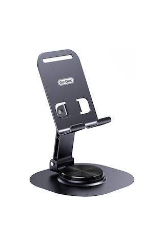 Go Des Gd-hd373 Ayarlanabilir Katlanabilir 360 Derece Dönebilen Telefon Ve Tablet Standı Siyah Siyah
